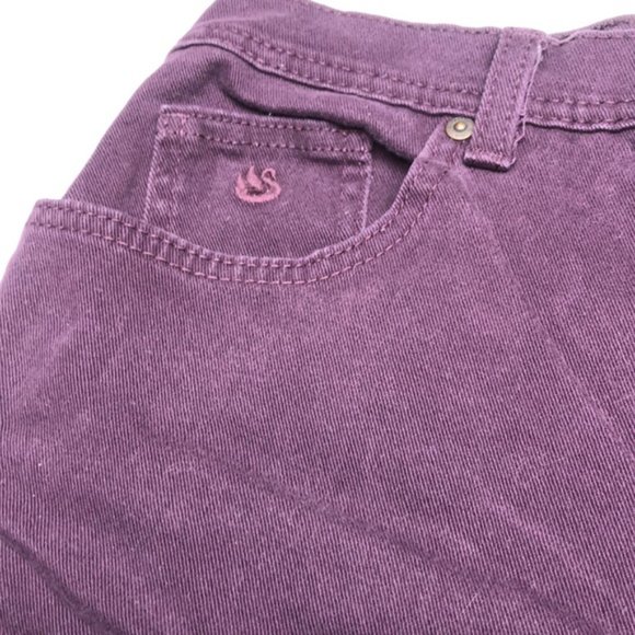 LIKE NEW GLORIA VANDERBILT HIGH RISE PURPLE DRESS JEANS 10/30x28 ⭐ - Picture 6 of 12